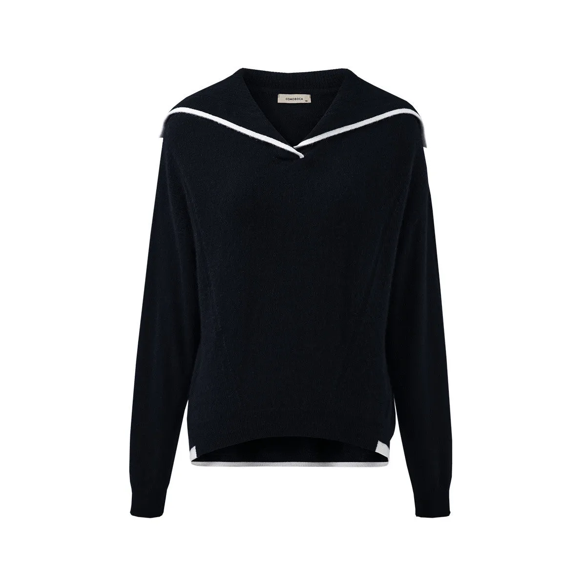 100% Cashmere Sailor Collar Sweater