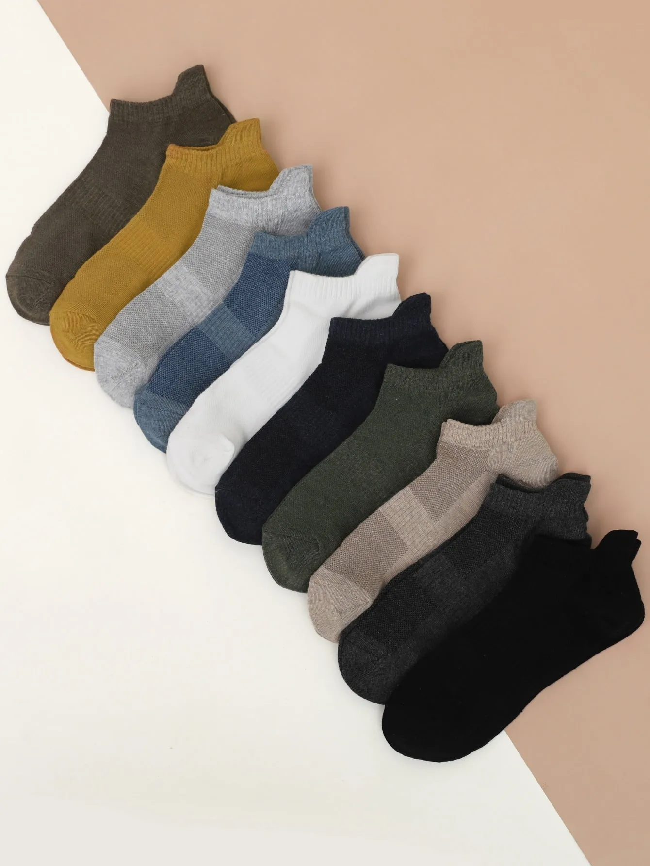 10pairs Men Hollow Out Socks