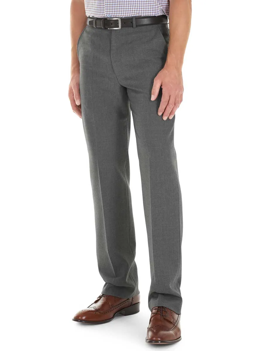 50% OFF - GURTEEN Trousers - Cologne Formal Stretch Flannels - Grey - Size: 36 LONG