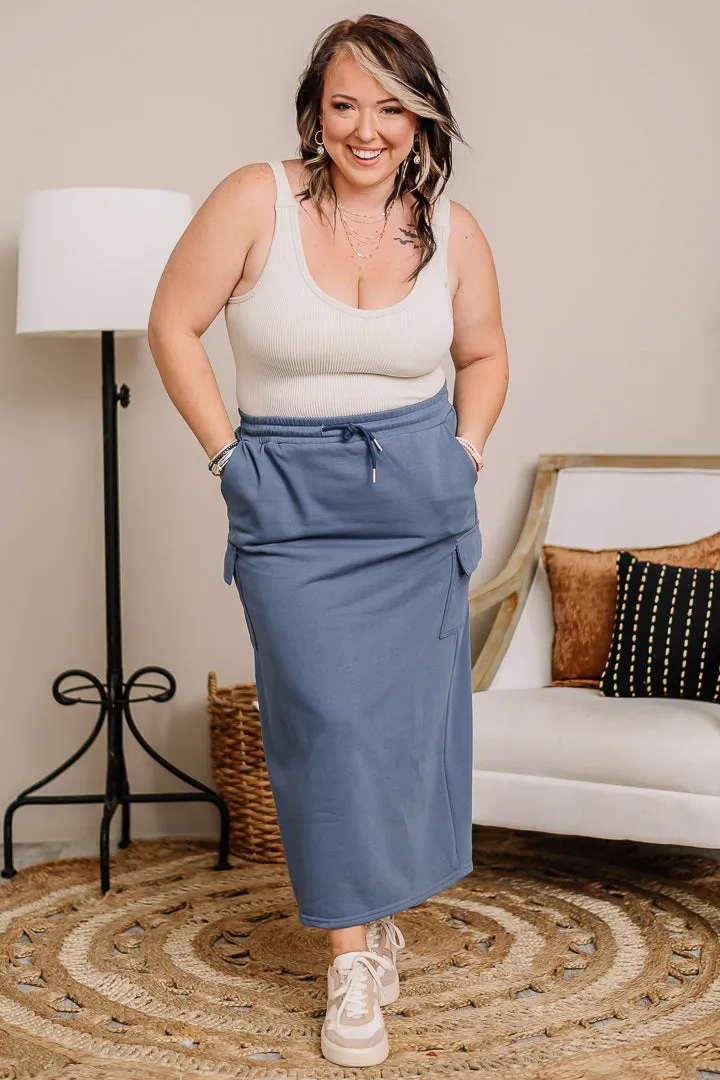 A Different Song Cargo Midi Skirt