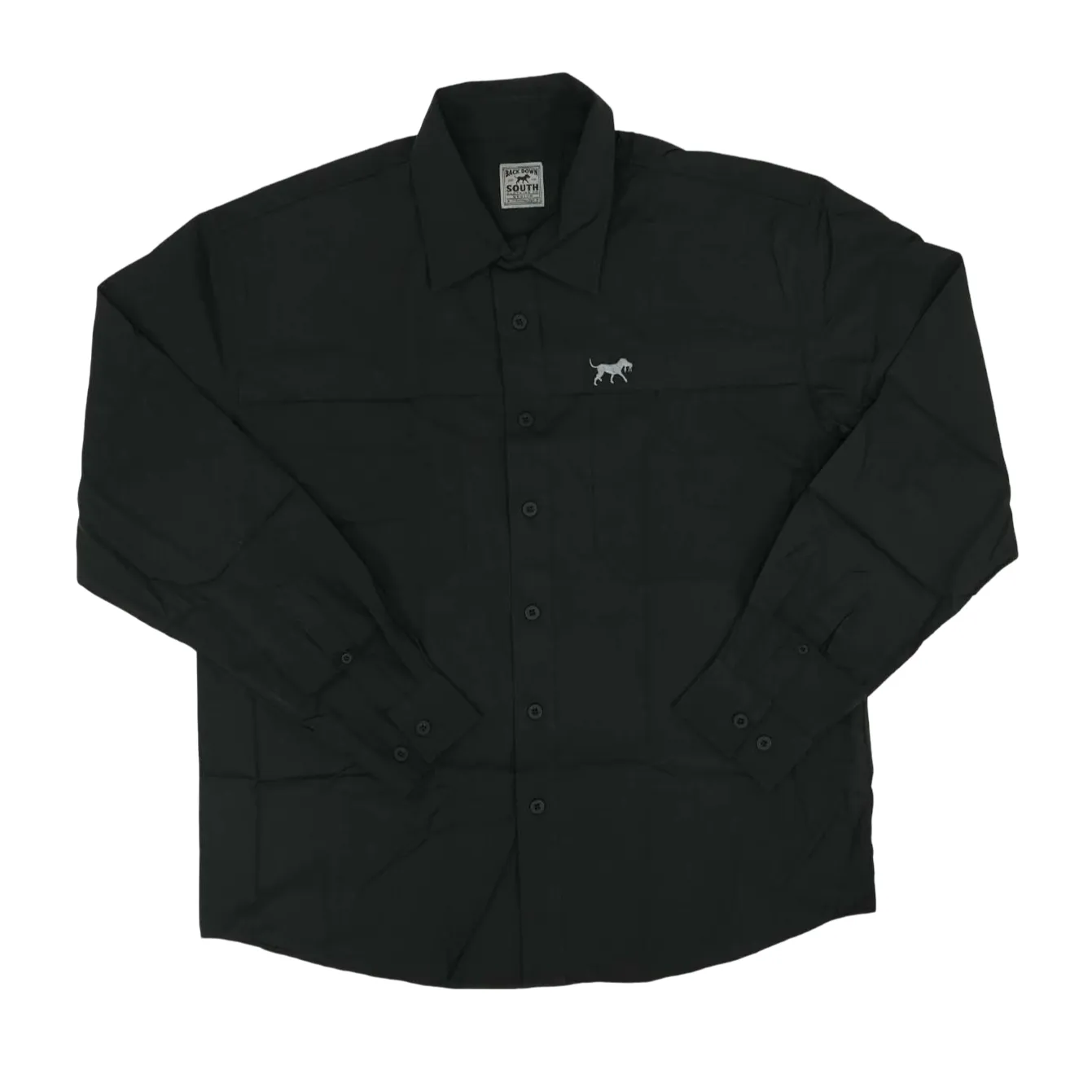 Bamboo Fishing Shirt - Black LS