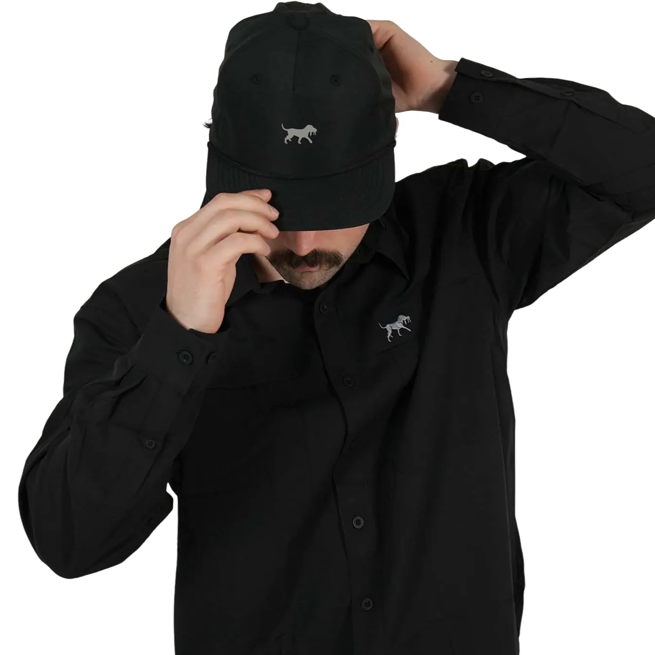 Bamboo Fishing Shirt - Black LS