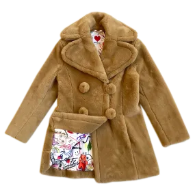 BIOFUR™ "Vintage" Peacoat - Camel