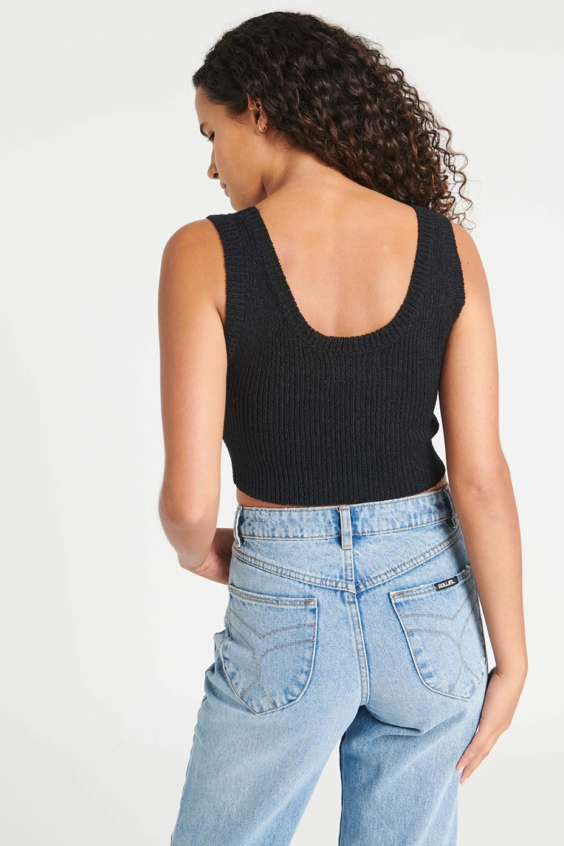 Black Crop Camisole