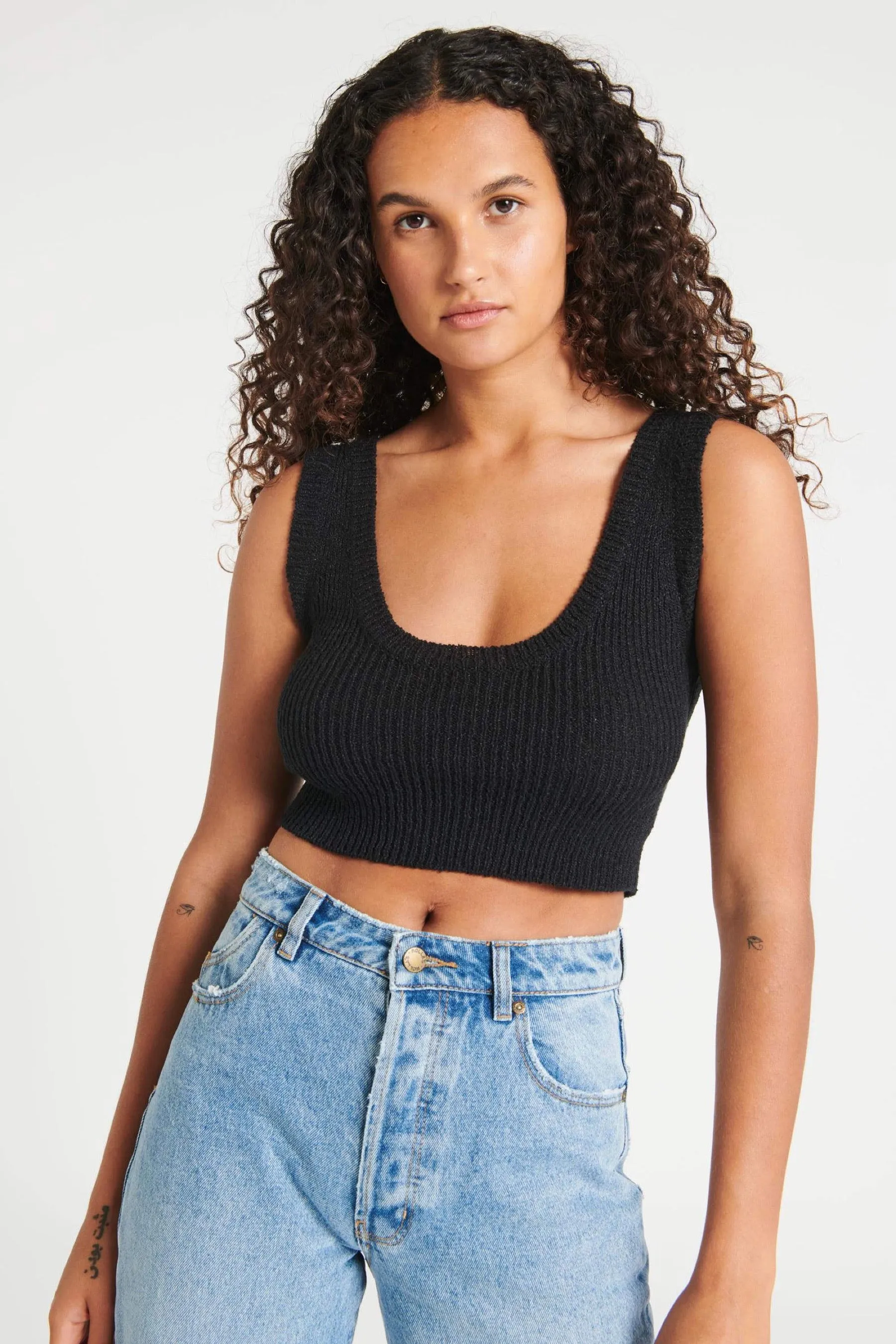 Black Crop Camisole