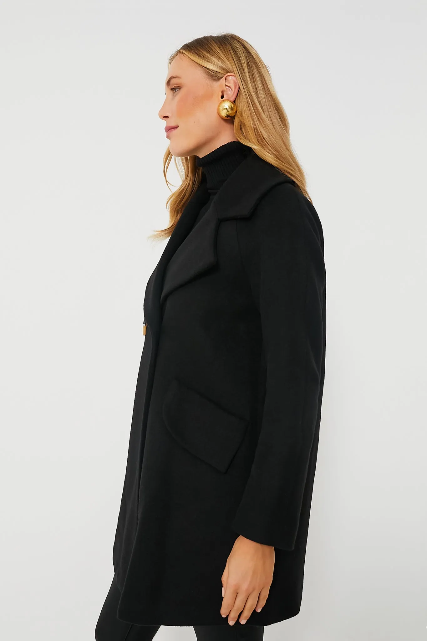 Black Harley Peacoat