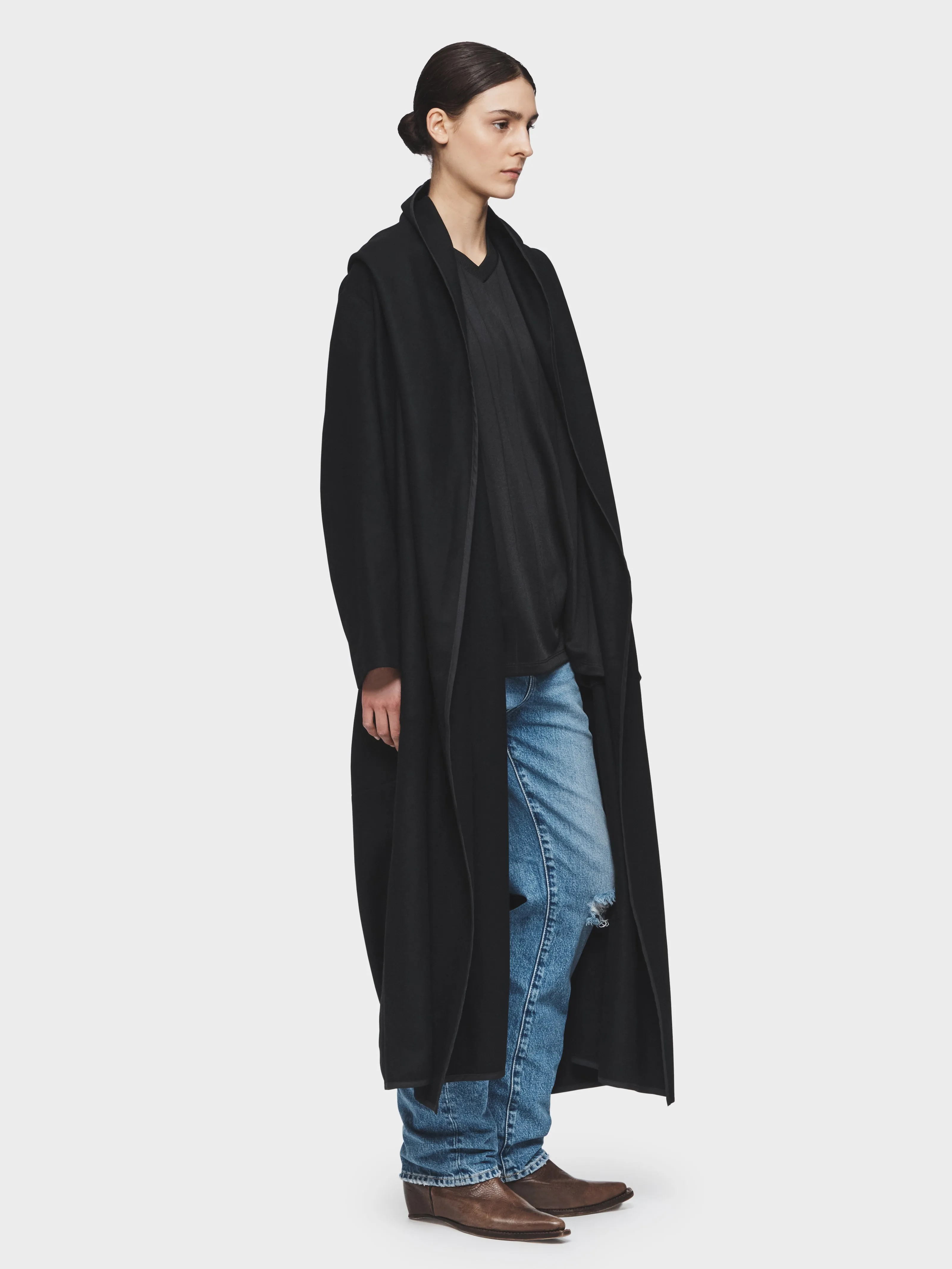 Blanket Coat in Black