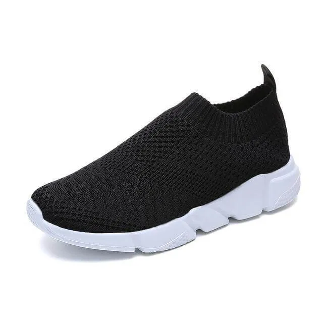 Breathable Slip on Knit Running Shoes