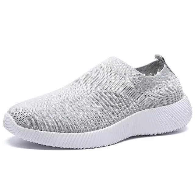 Breathable Slip on Knit Running Shoes