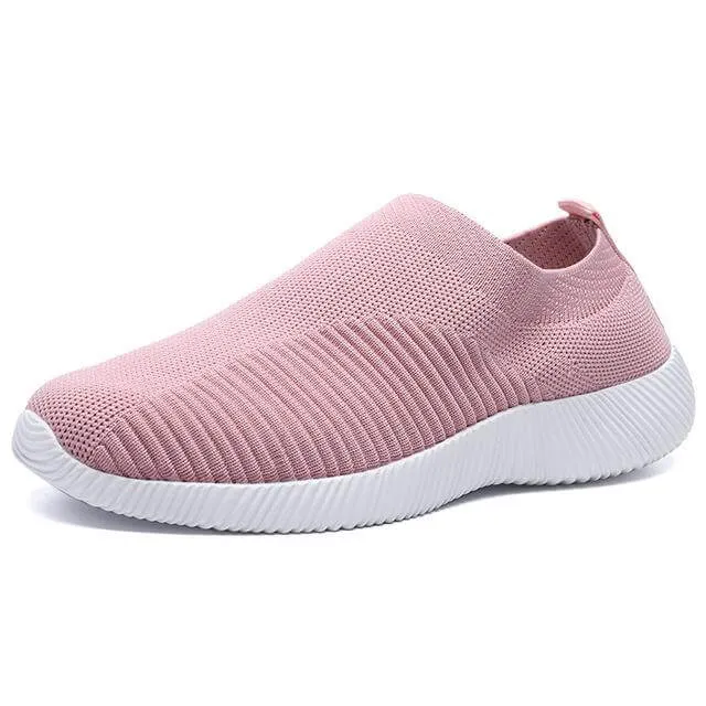 Breathable Slip on Knit Running Shoes