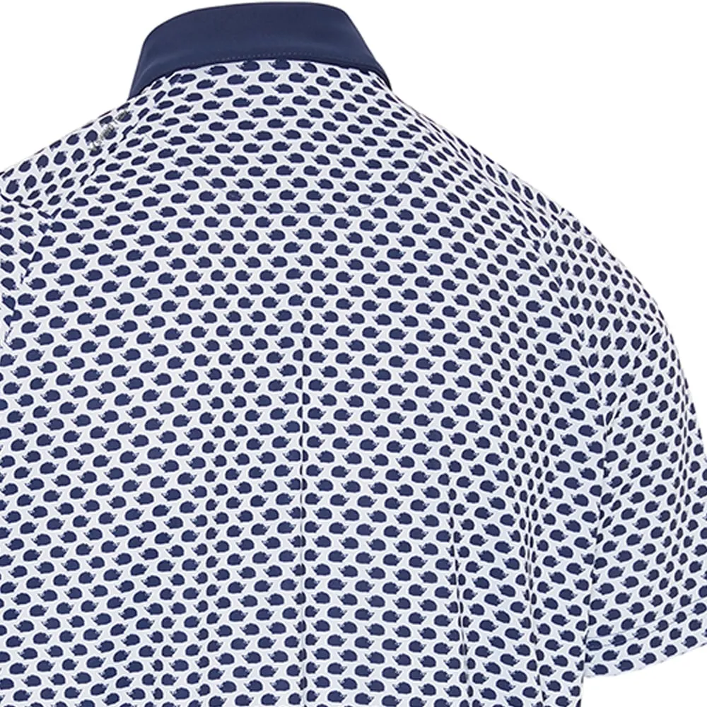 Callaway All-Over Hedgehog Print Polo Shirt - Peacoat