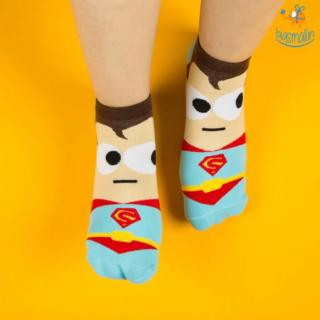 Cartoon Superhero Socks - Set of 5