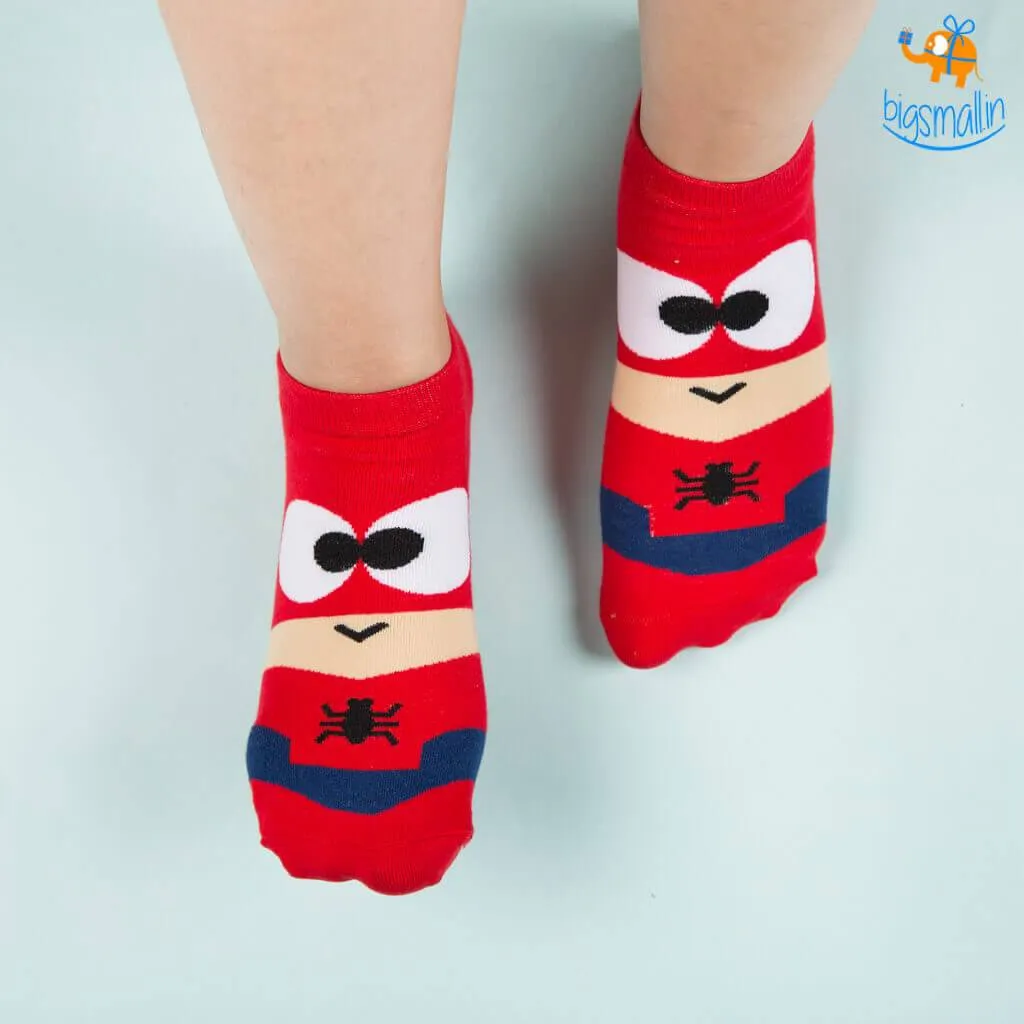 Cartoon Superhero Socks - Set of 5