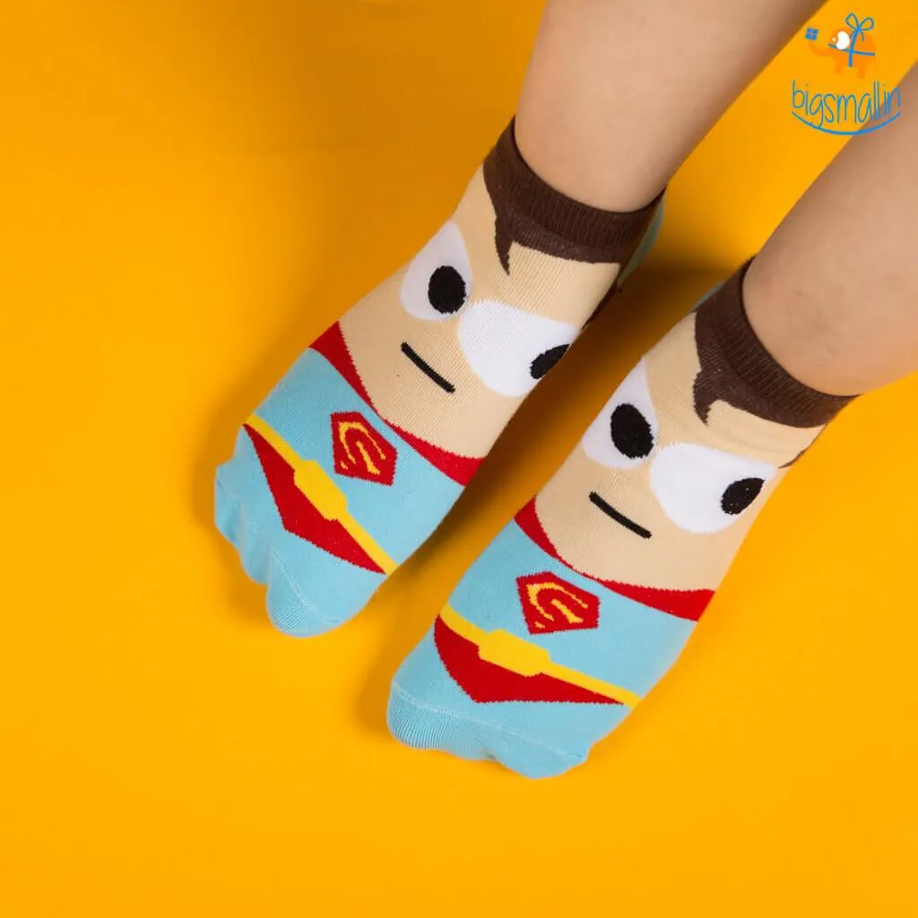 Cartoon Superhero Socks - Set of 5