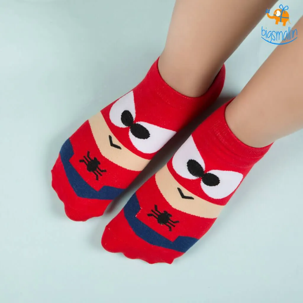 Cartoon Superhero Socks - Set of 5