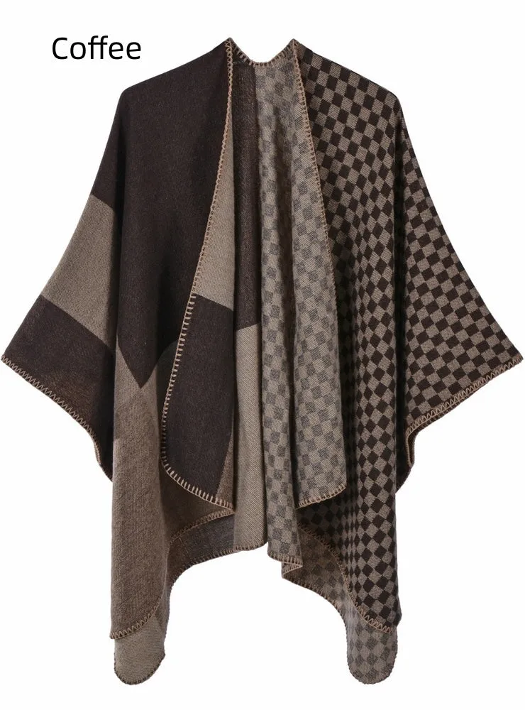 Cashmere-like Scarf Shawl Cloak
