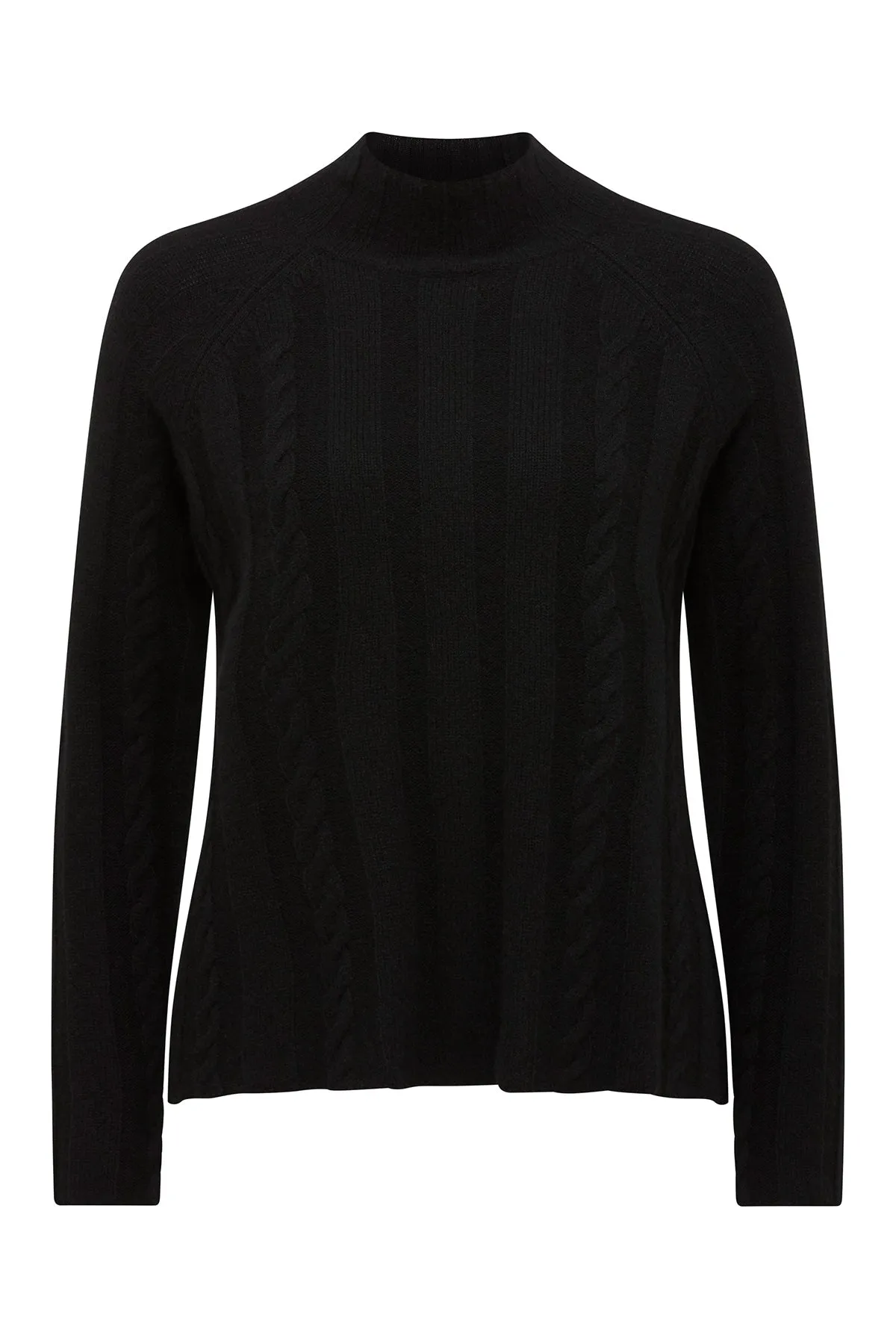 Cashwool Cable Jumper - Black