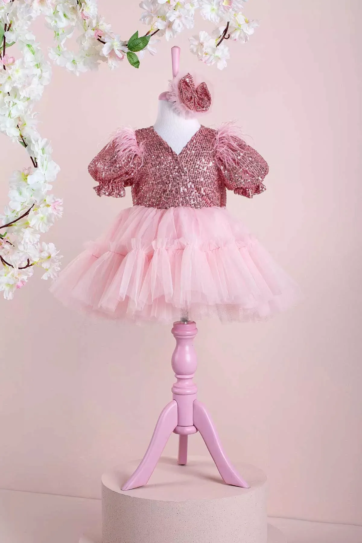 Clara Pink Party Dress