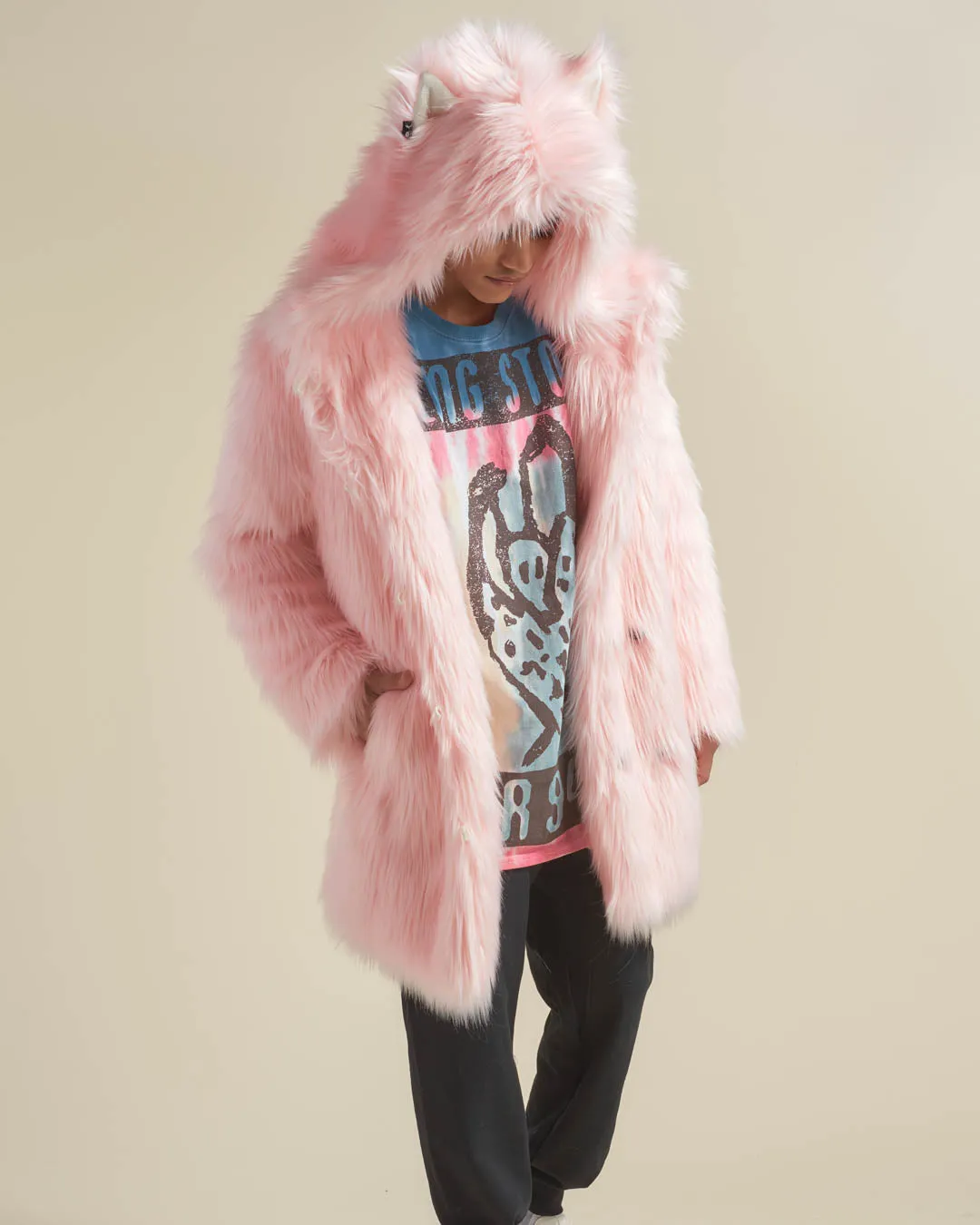 Classic Men's Faux Fur Coat | Flamingo Wolf