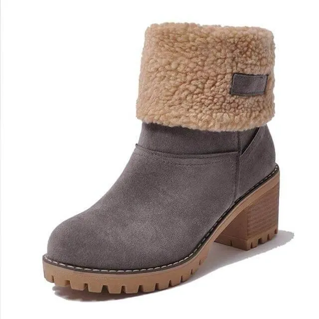 Colorful Warm Slip Women Winter Boots