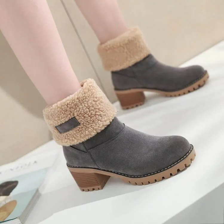 Colorful Warm Slip Women Winter Boots