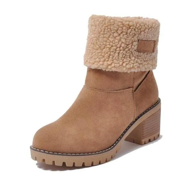 Colorful Warm Slip Women Winter Boots