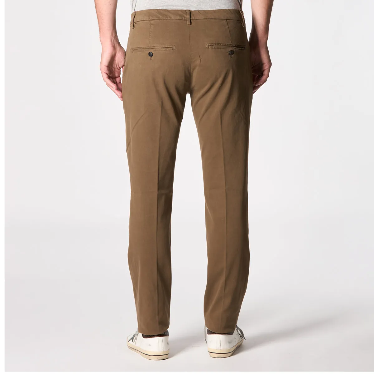 DONDUP TROUSERS UP166 RSE032 PTD 037 BROWN