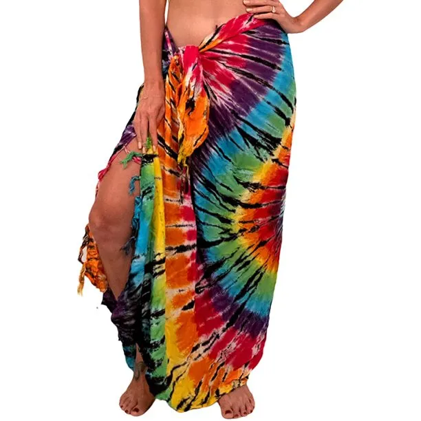 Double process fringe sarongs