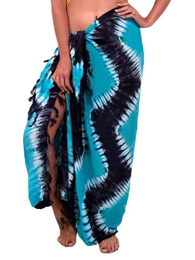 Double process fringe sarongs