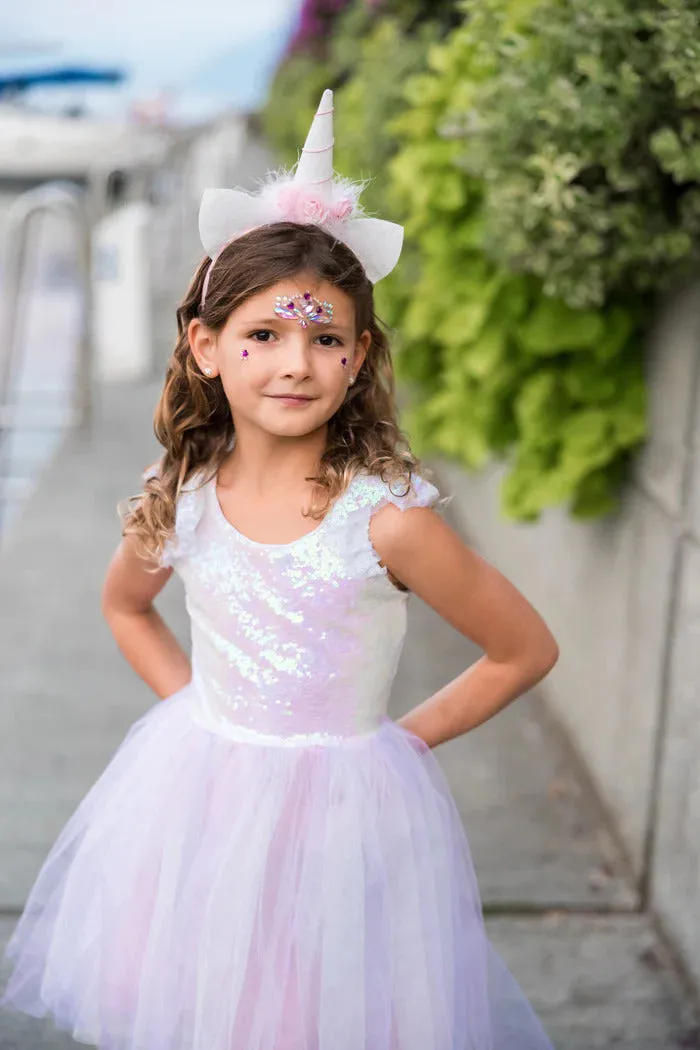 Dreamy Unicorn Dress Pink Size 3-4