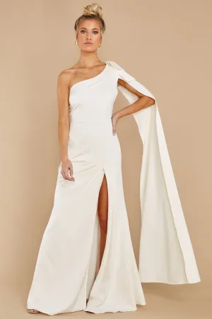 Elegance And Grace Ivory Maxi Dress