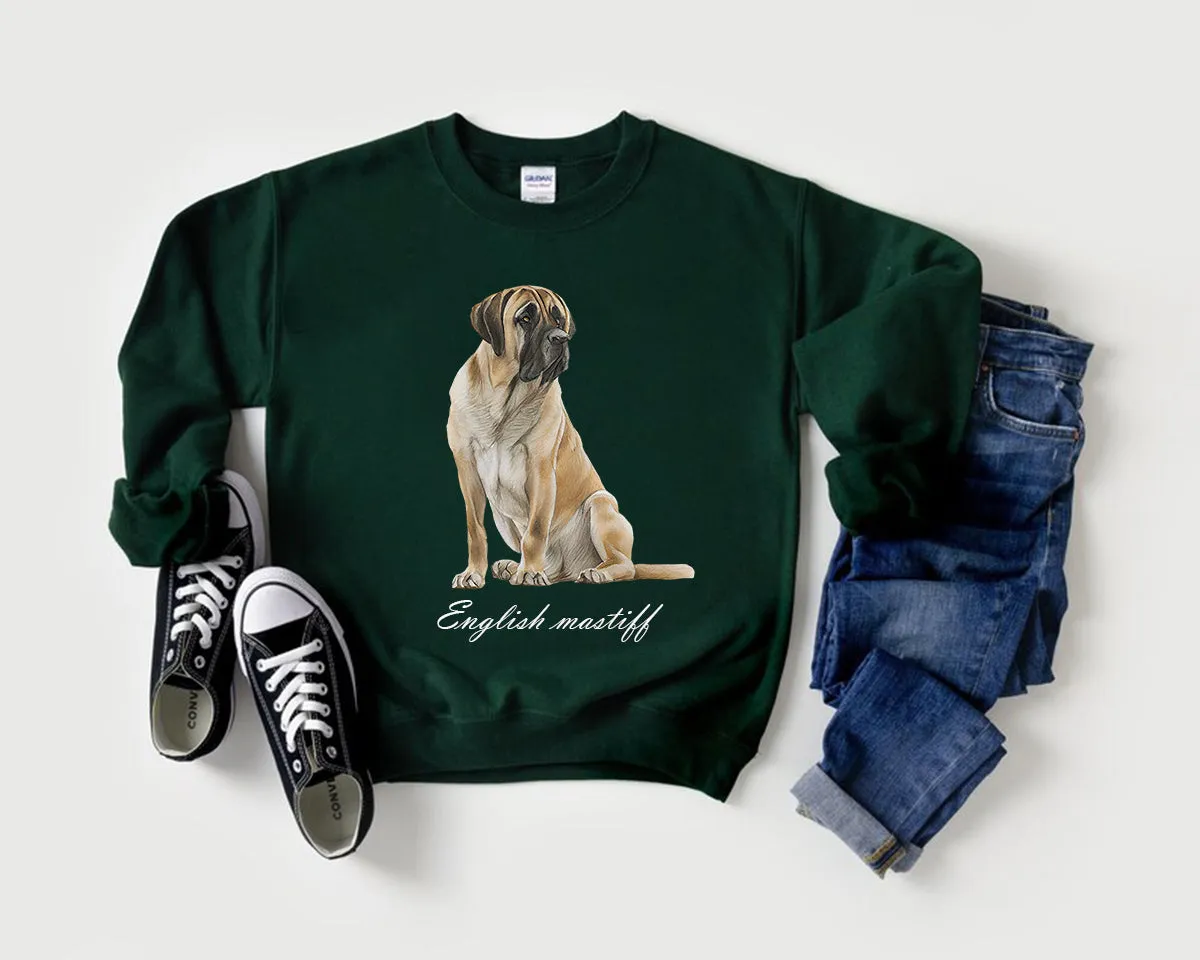 English Mastiff Sweatshirt, Mastiff shirt, big dog shirt, big dog mom shirt, mastiff mom shirt, mastiff dad shirt, english mastiff shirt