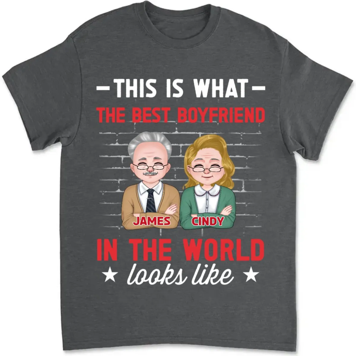 Family - The Best Partner Looks Like - Personalized T-Shirt (QA1)