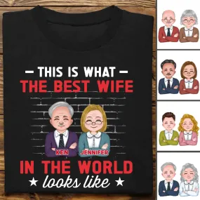 Family - The Best Partner Looks Like - Personalized T-Shirt (QA1)