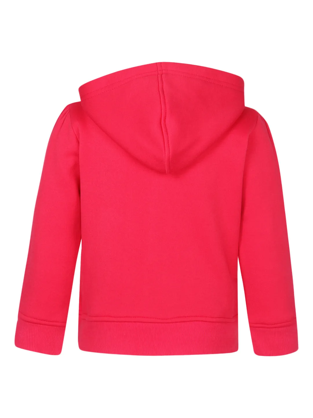 Girl's Fuschia Embroidered Hoodie Jacket - StyleStone Kid