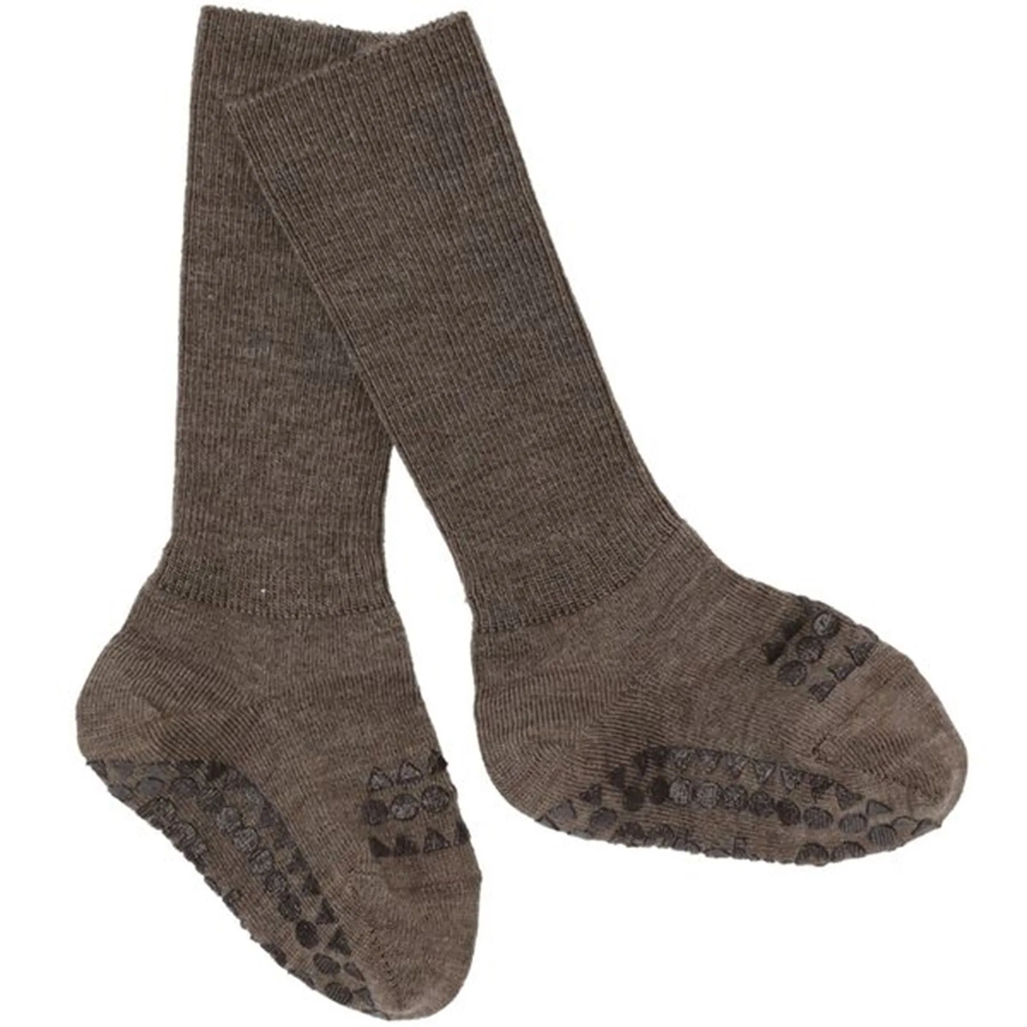 GObabyGO Wool Socks Brown Melange