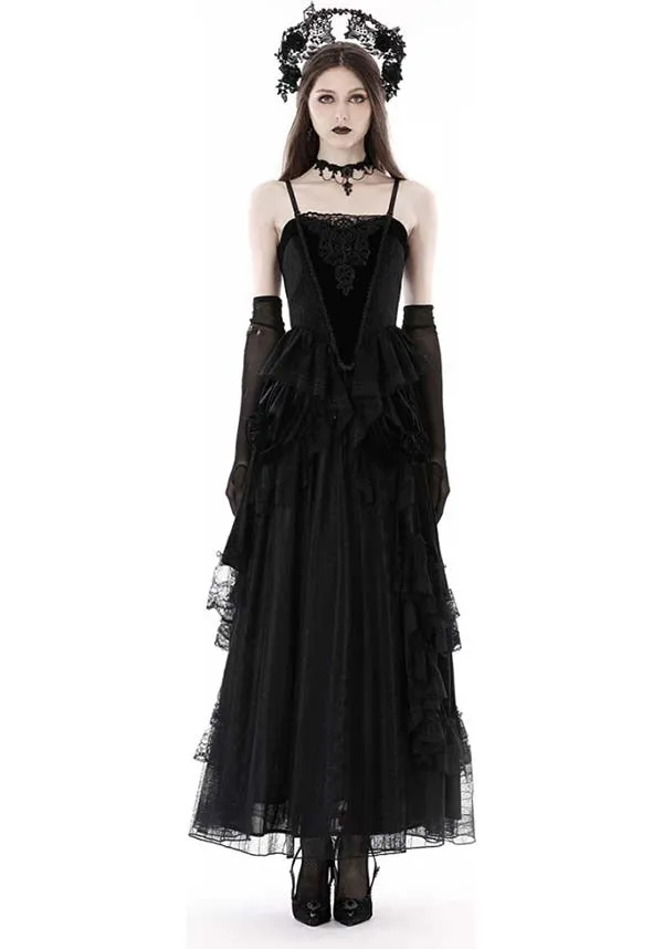 Gothic Court | MAXI VELVET SKIRT