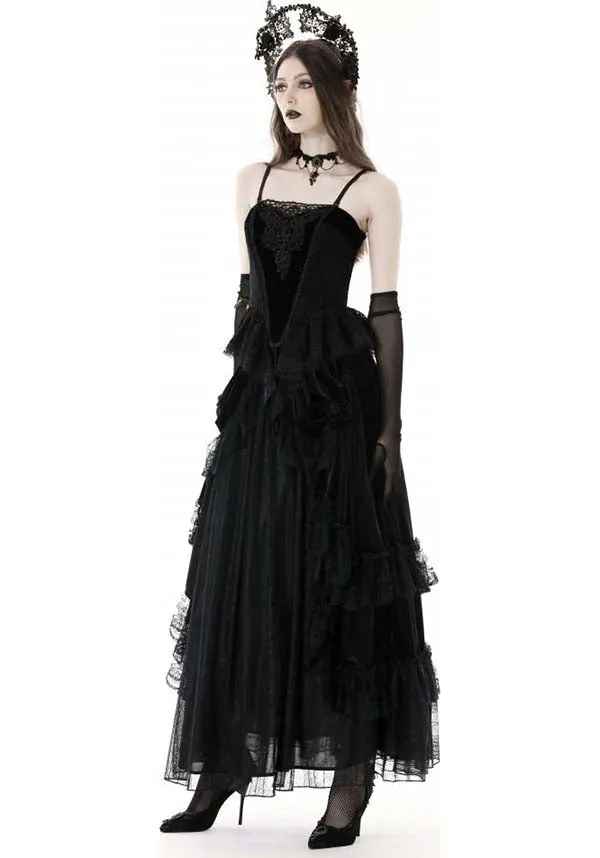 Gothic Court | MAXI VELVET SKIRT