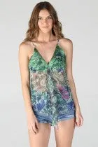 GROOVY - GREEN CAMISOLE