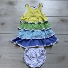 Gymboree Colorblock Ruffle Dress & Bloomer