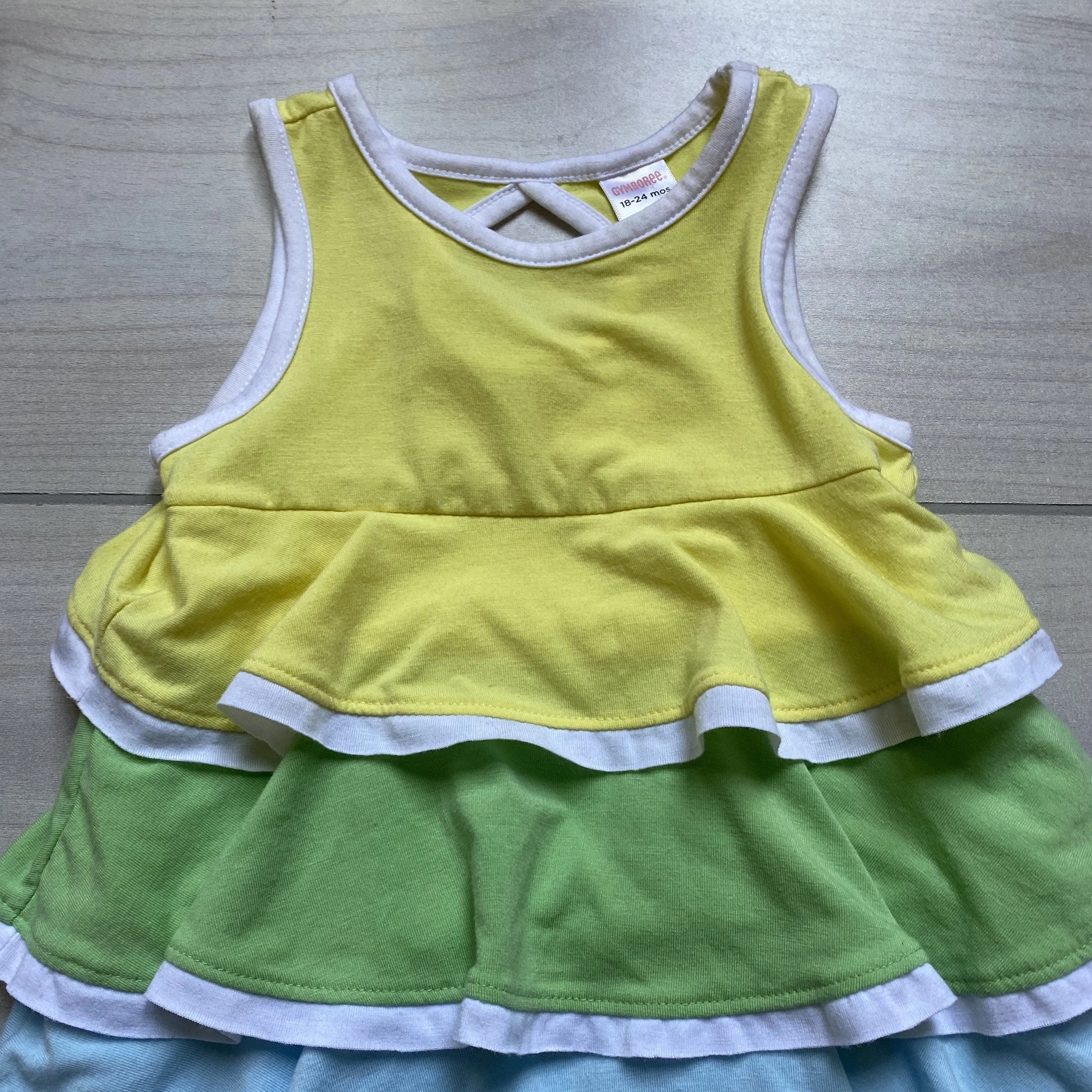 Gymboree Colorblock Ruffle Dress & Bloomer