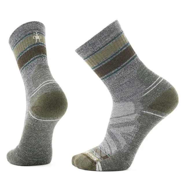 Hike Striped Mid Crew Socks