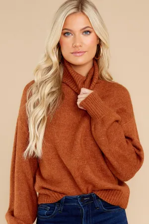 In The Woods Caramel Sweater