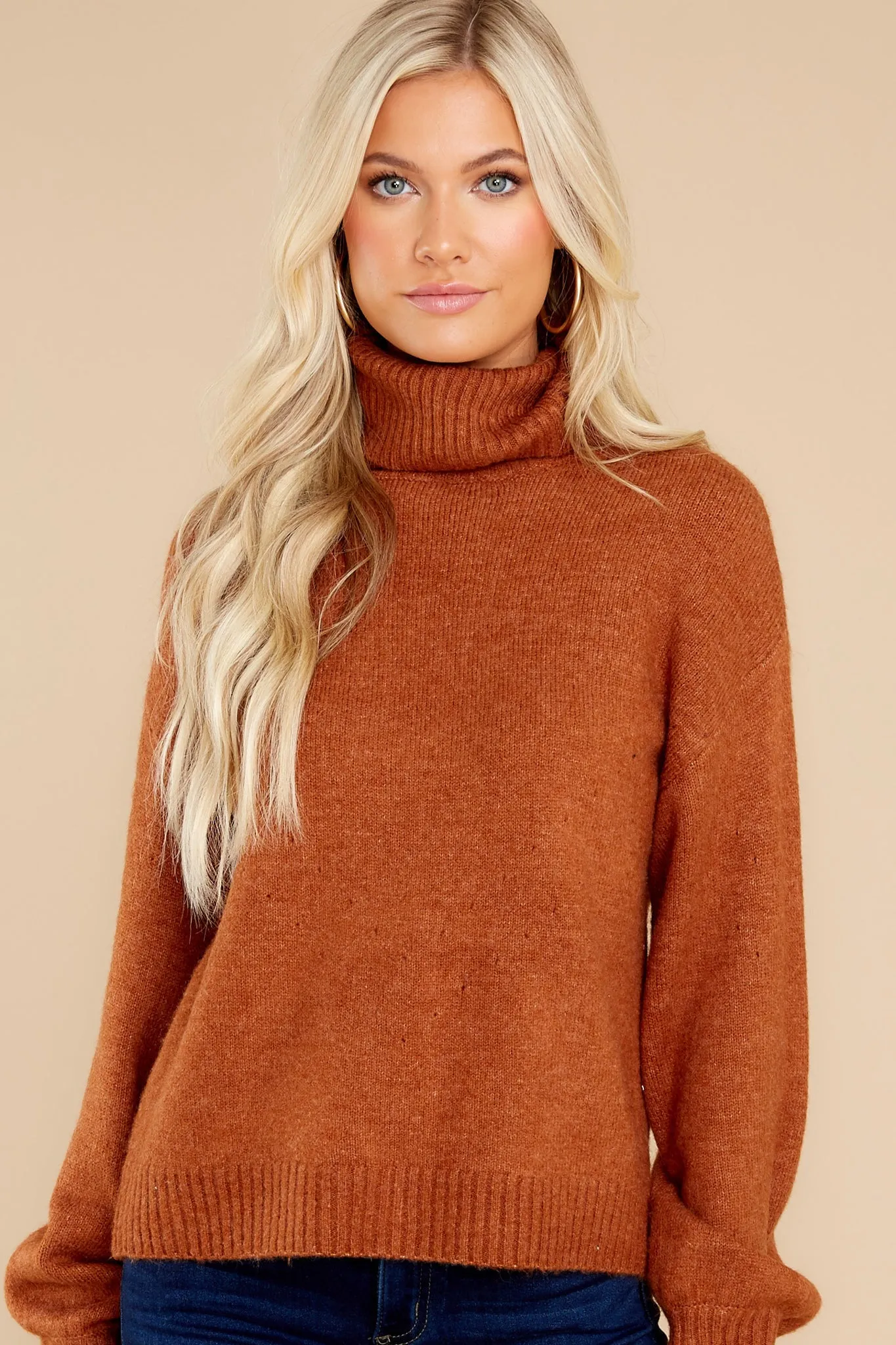 In The Woods Caramel Sweater