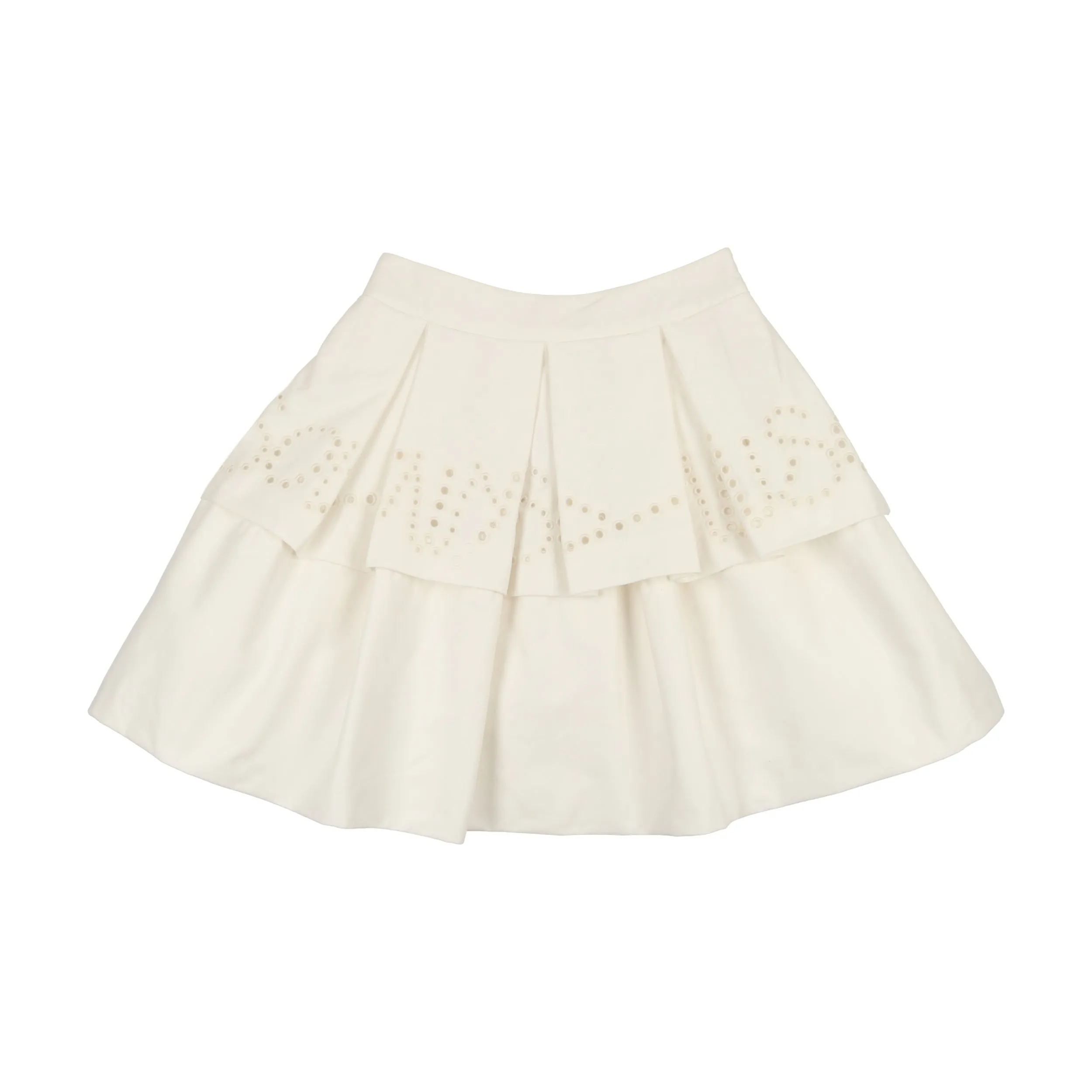 Ivory Eyelet Skirt