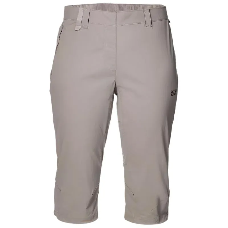 Jack Wolfskin Activate Light Women's 3/4 Length Trousers - Moon Rock