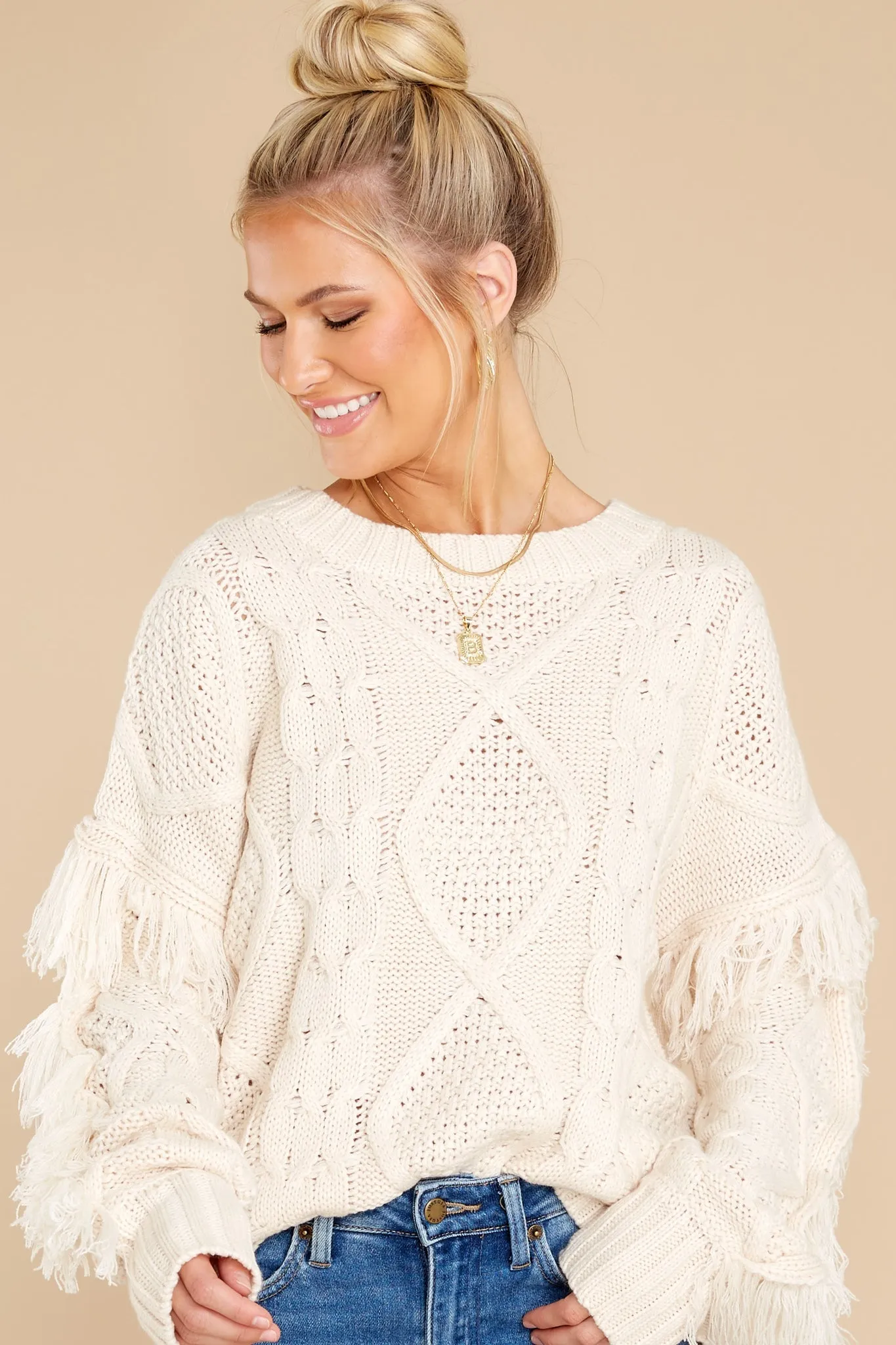 Keep Them Coming Ivory Sweater