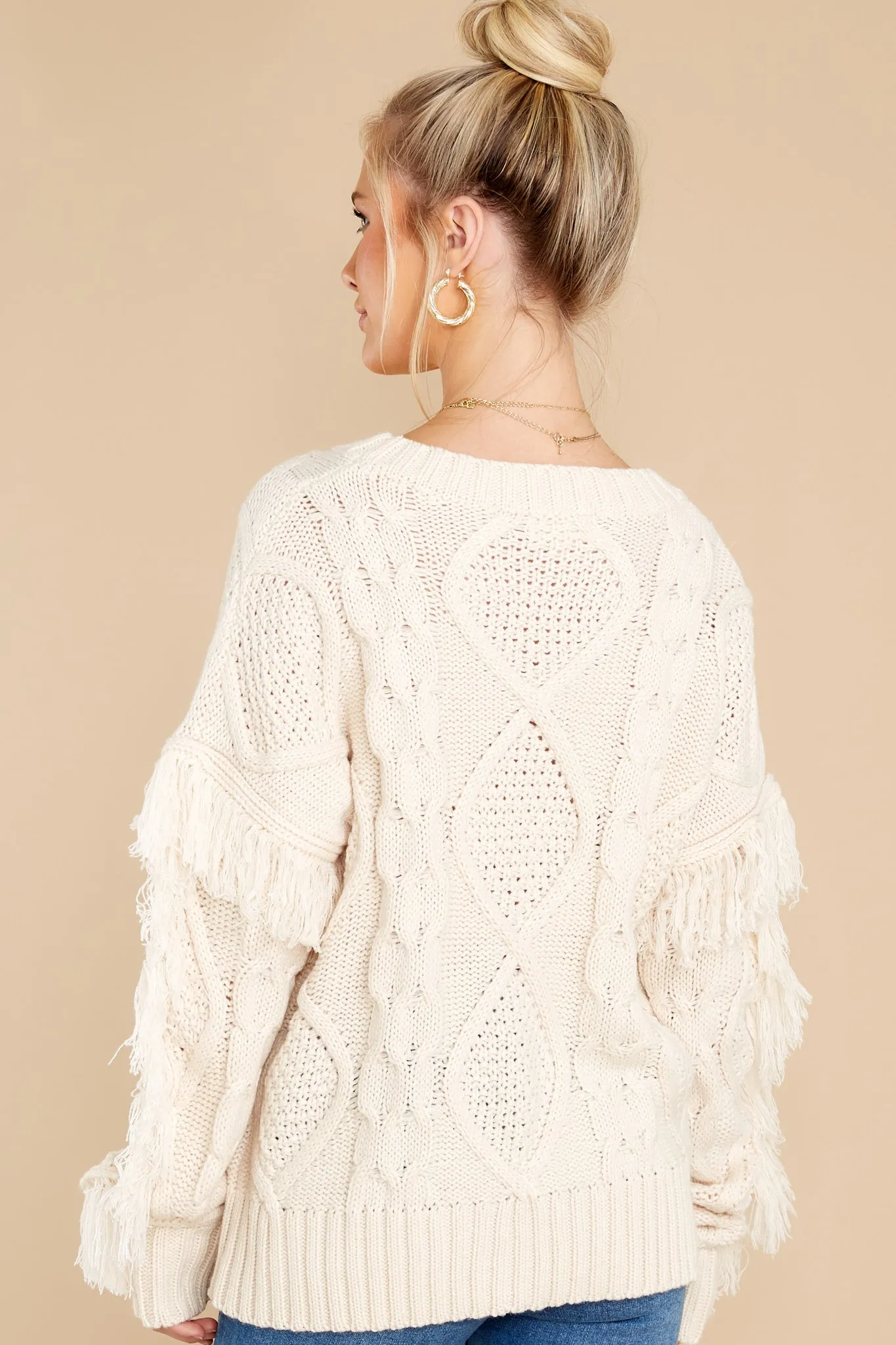 Keep Them Coming Ivory Sweater