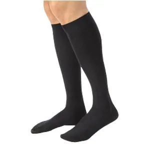 Knee-High Men's CasualWear Compression Socks Large Tall, Black