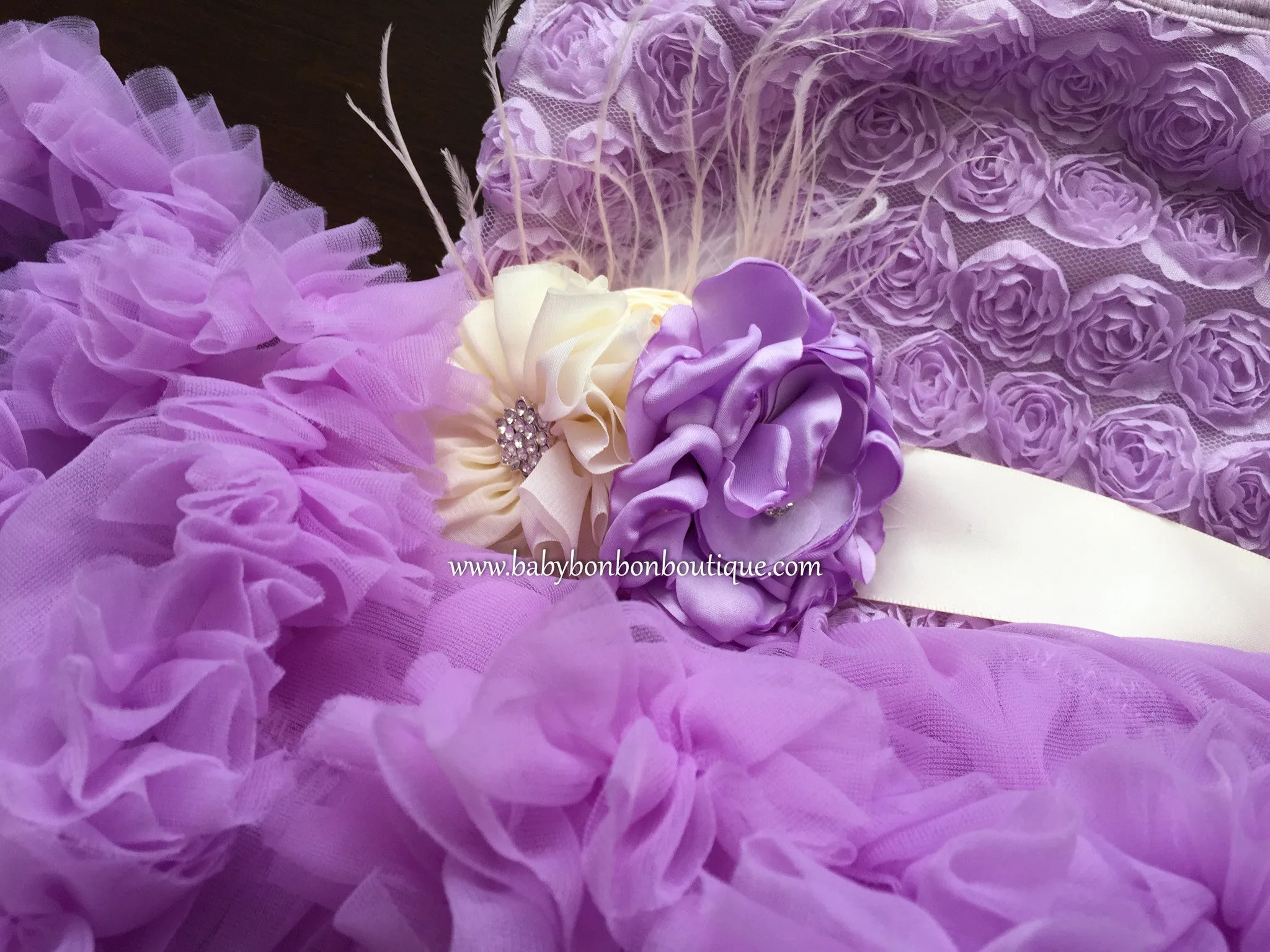 Lavender Fluffy Baby Petti Skirt Dress